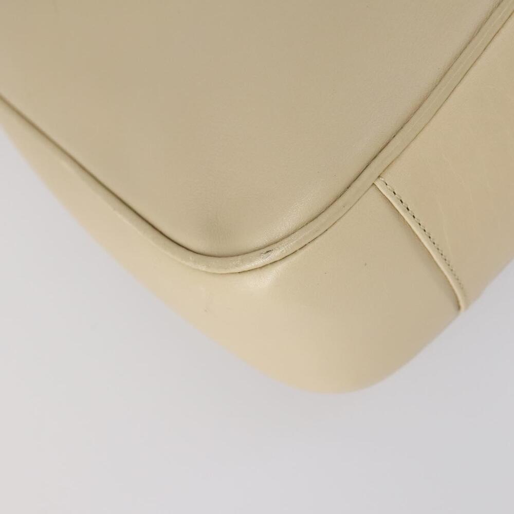 GUCCI Bamboo Hand Bag Leather 2way Beige Gold 001 1638 Auth ep11454 - Picture 9 of 16